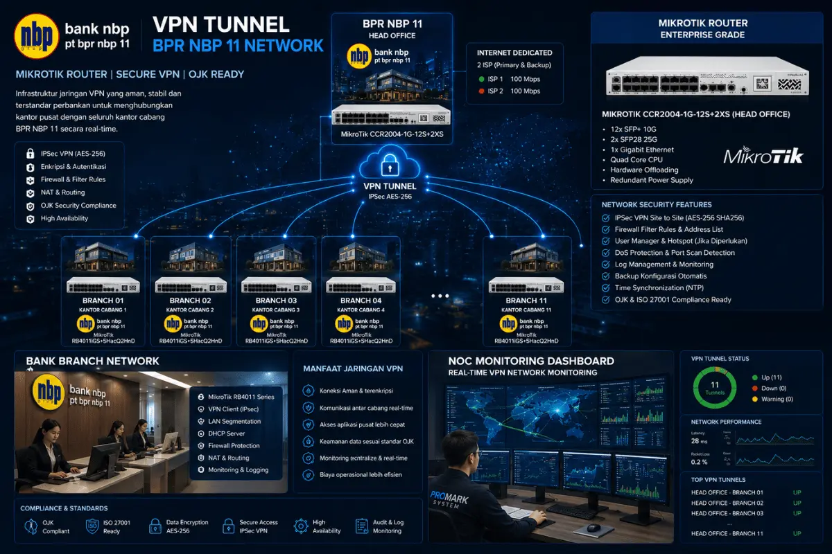 VPN Multi-Cabang untuk Operasional Perbankan Modern